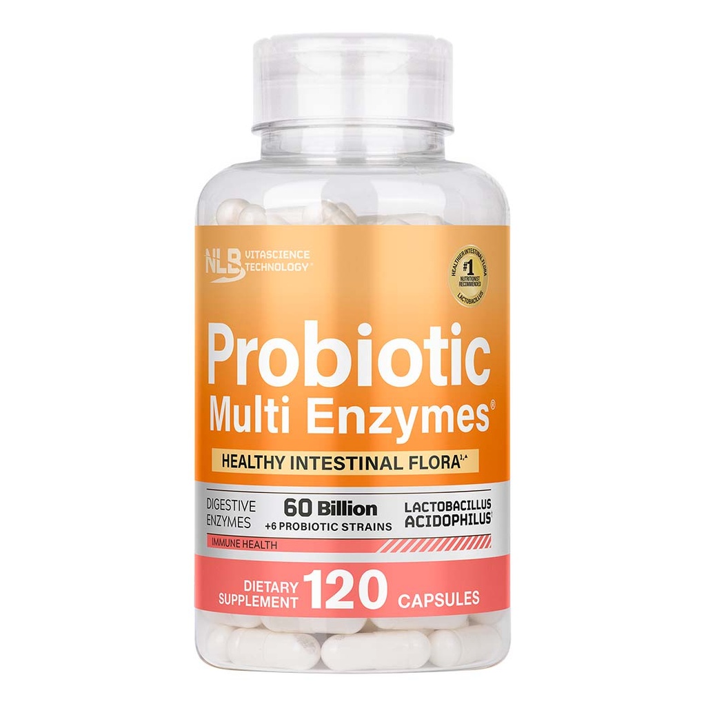 NLB Probiotic Multi Enzymes 120 Cápsulas
